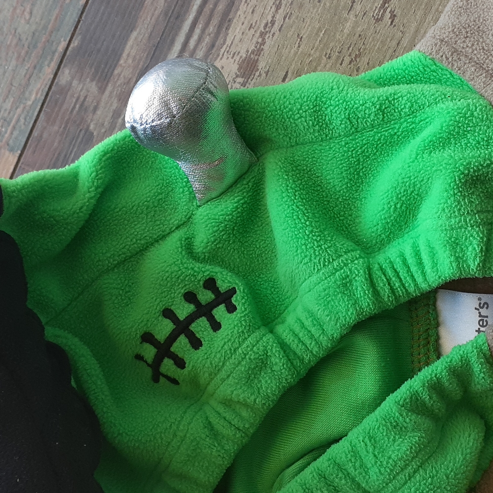 BUNDLE ONLY Carters Costume Fleece Frankinstien Zip Vest - Picture 3 of 4